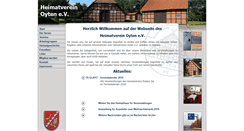 Desktop Screenshot of heimatverein-oyten.de